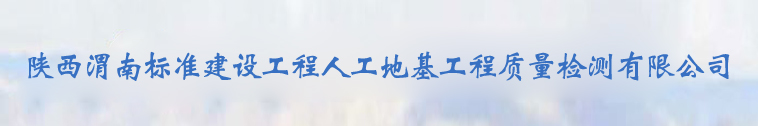陕西渭南标准建设工程人工地基工程质量检测有限公司